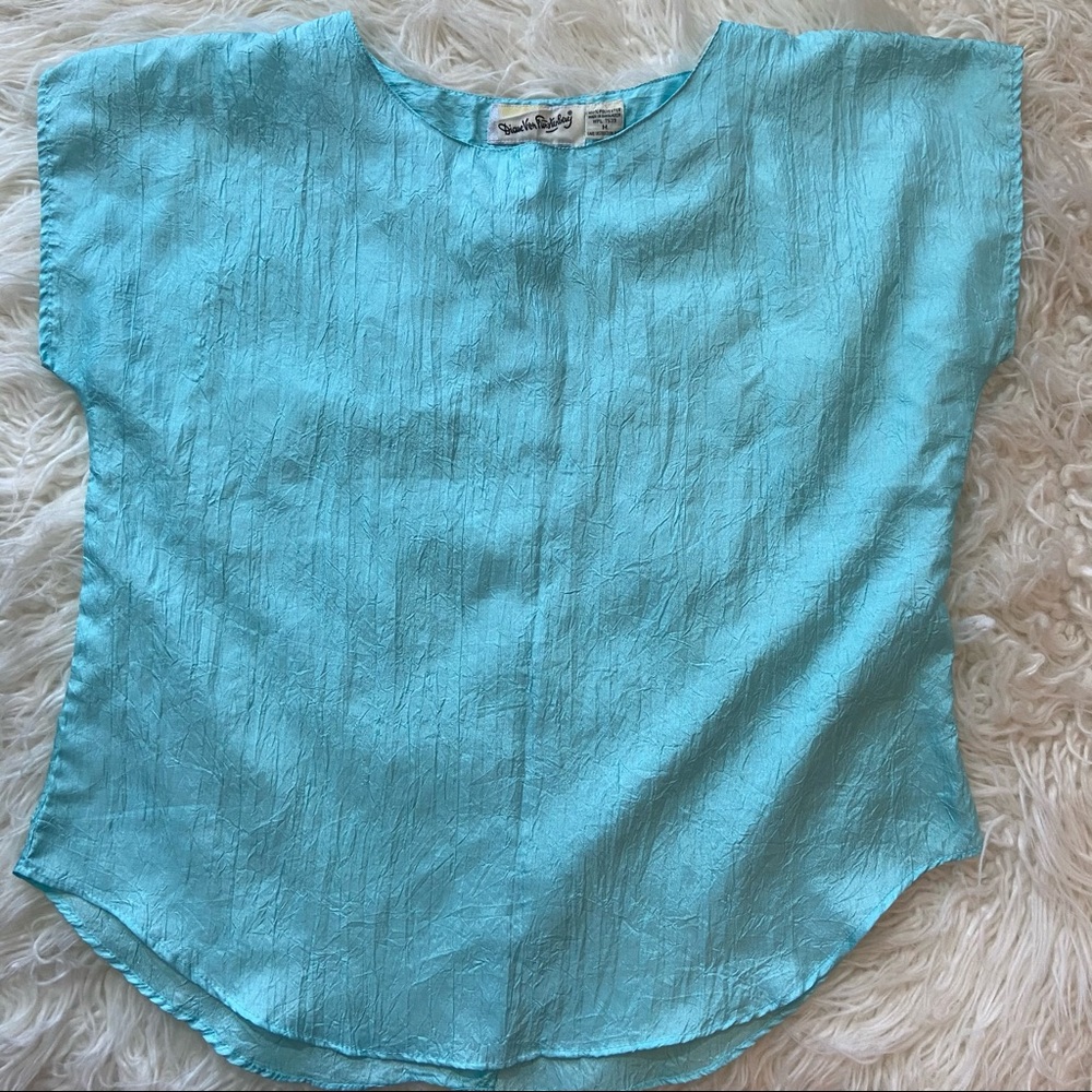 Vintage Diane Von Furstenberg Blouse Sz M - Picture 3 of 4